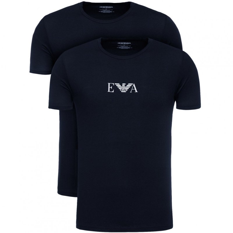 Emporio Armani t-shirt koszulka męska granatowa komplet 2-pack 