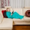 Kocyko-szlafrok Junior - Miętowy