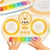 Pianinko organki interaktywne dla dzieci edukacyjne beżowe