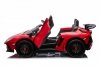 Auto Lamborghini Aventador SV na akumulator dla 2 dzieci Czerwony + Pilot 2,4 GHz + Pianka EVA + Audio LED