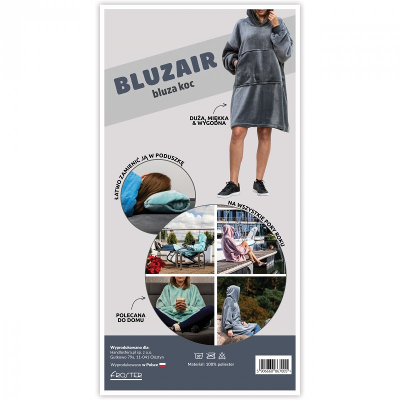 Bluzair - Bluza koc - Toffee
