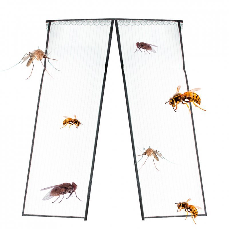 Moskitiera siatka magnetyczna na drzwi 100x210cm CZARNA