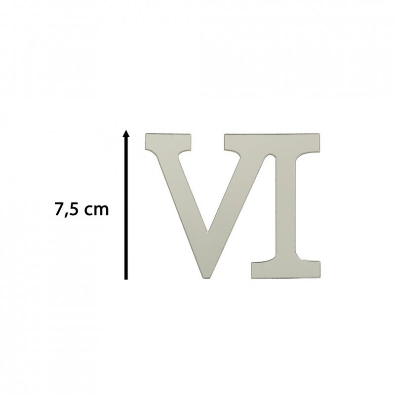 Zegar Ścienny naklejany DIY 3D regulowany rzymski srebrny 130cm