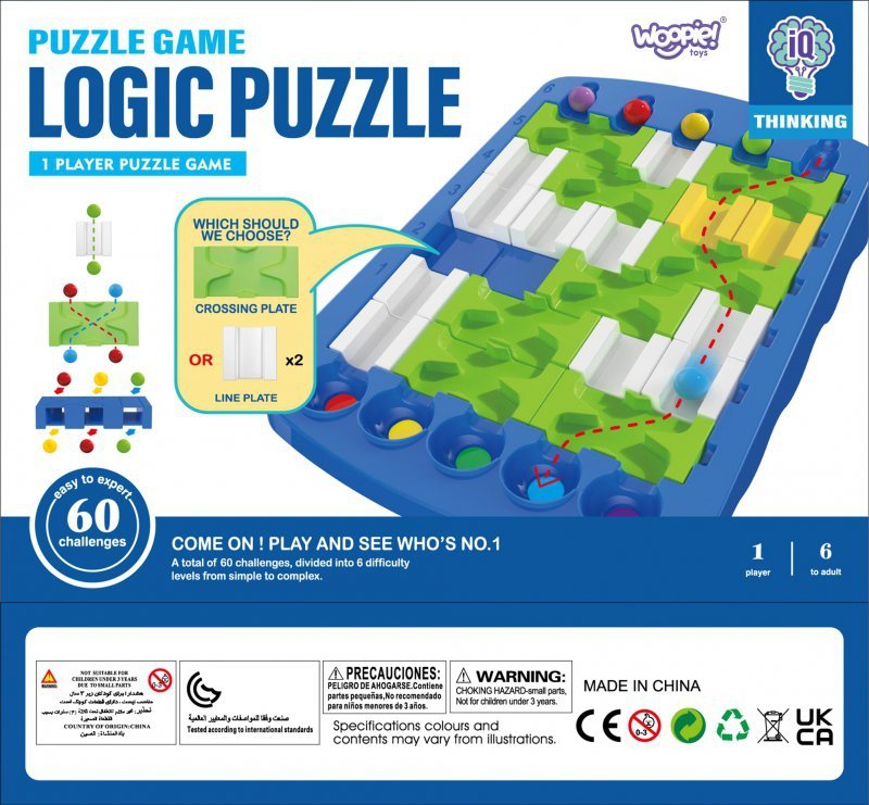 WOOPIE IQ Gra Logiczna Strategiczna Trening Mózgu "Labirynt Logiczny"