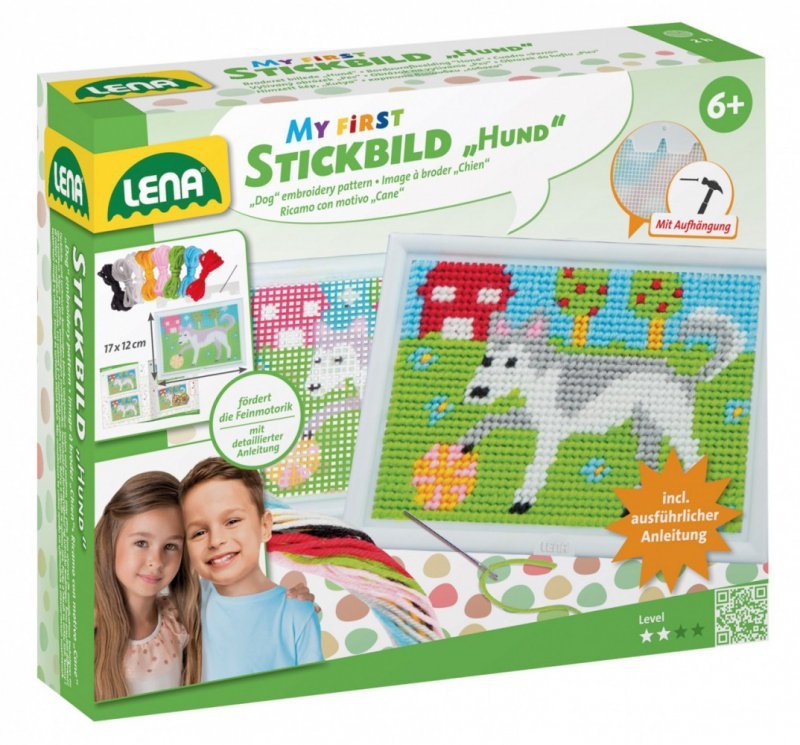 Lena Zestaw Moja pierwsza wyszywanka - Pies