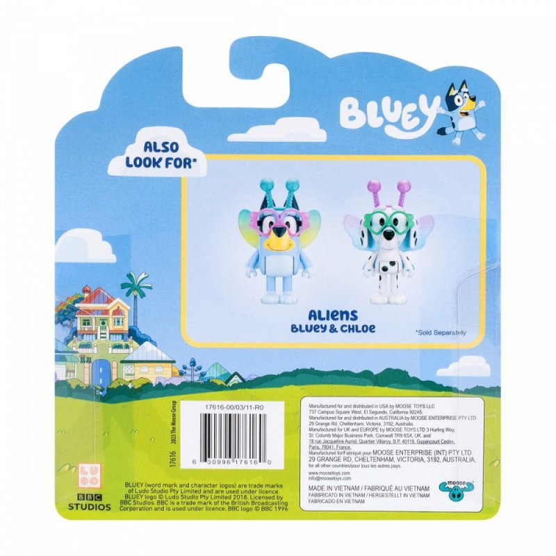 Tm Toys Zestaw figurek Bluey 2-pak Baby Bluey i Chloe
