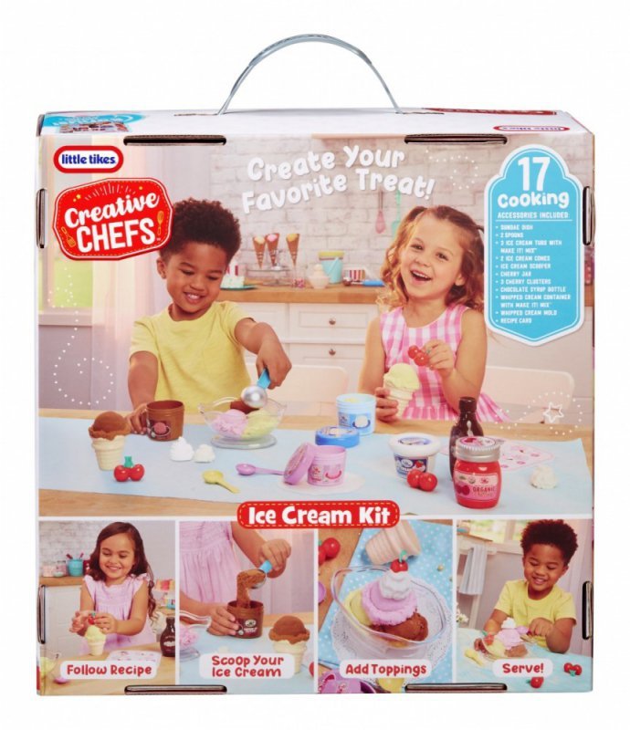 Little Tikes Zestaw do lodów Creative Chefs + 17 akcesoriów
