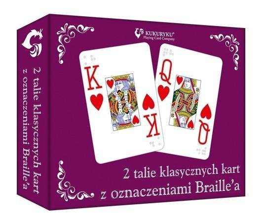 Karty klasyczne ze znakami Braille&#039;a