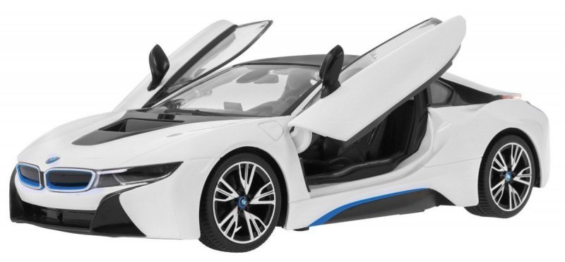 BMW i8 białe RASTAR model 1:14 Zdalnie sterowane auto + pilot 2,4 GHz