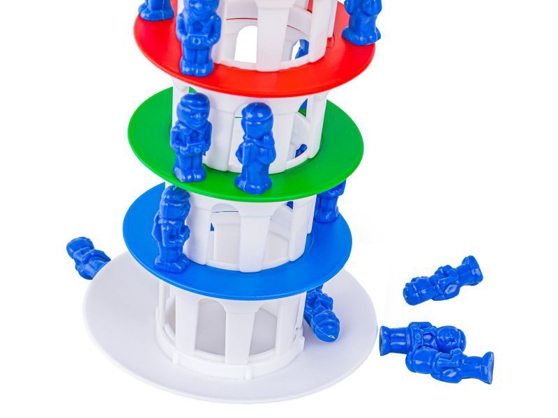 Rodzinna gra zręcznościowa CHWIEJNA WIEŻA &quot;Wobbly Tower&quot; Ruchoma, krzywa wieża