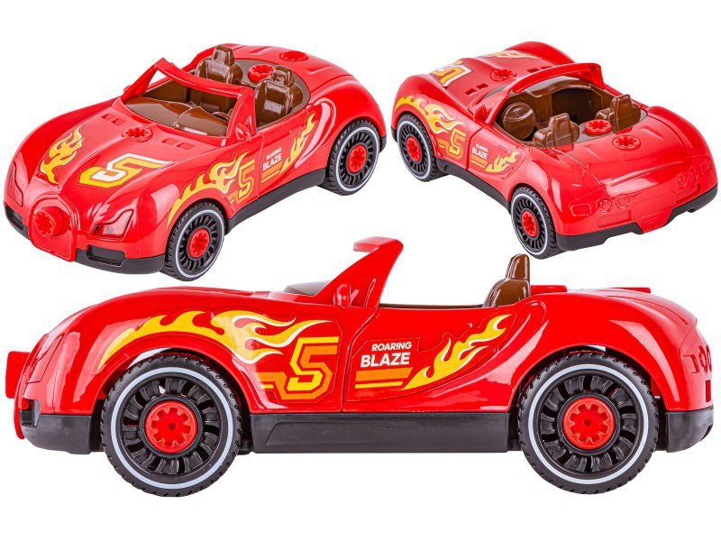 Sportowy Samochód do rozkręcania i skręcania 2w1 TUNING + Wkrętarka