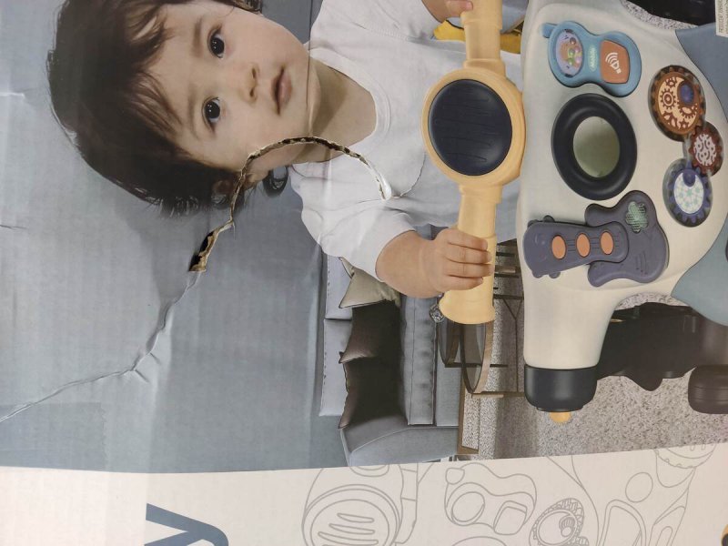 Chodzik Edukacyjny 3w1 Pchacz  Hulajnoga Jeździk Niebieski Przecena 1