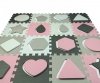 Mata piankowa puzzle Jolly 4x4 Shapes - Pink Grey