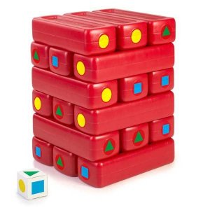 FEBER Mega Duże Klocki Jenga Wieża 18 klocków