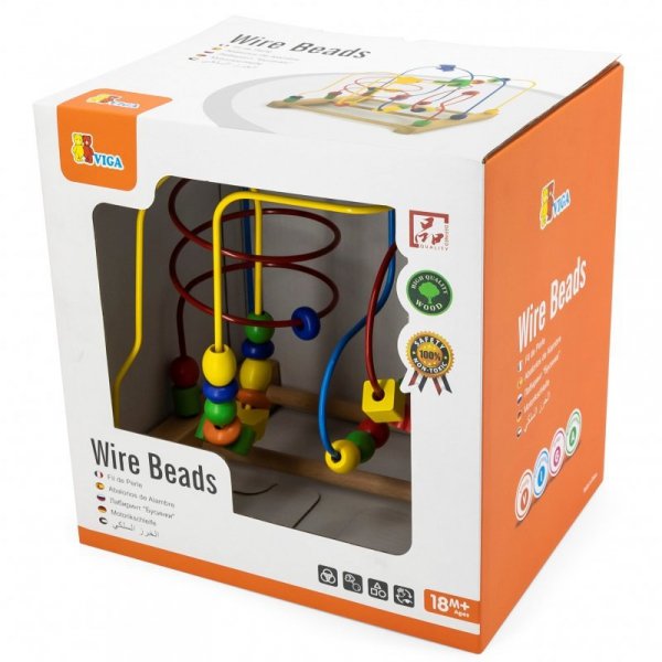 Drewniana Przeplatanka Sensoryczna Labirynt Edukacyjny Viga Toys