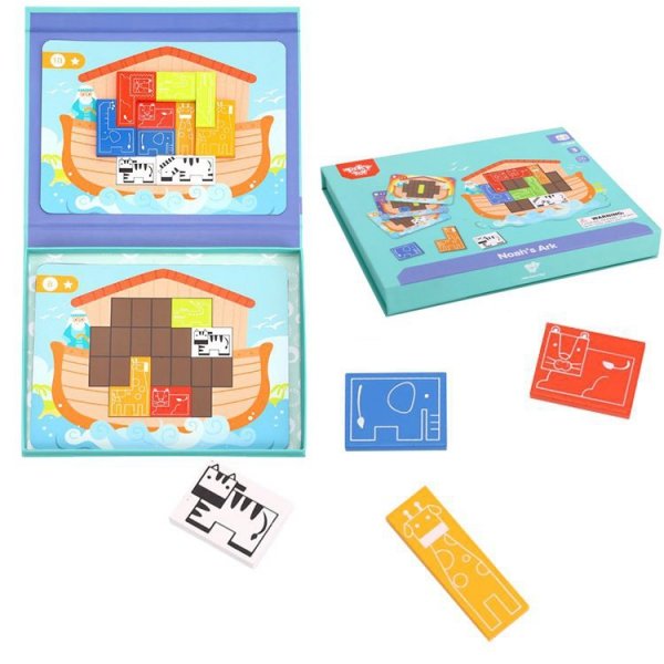 TOOKY TOY Układanka Logiczna Puzzle Tetris Arka Noego 26 el.