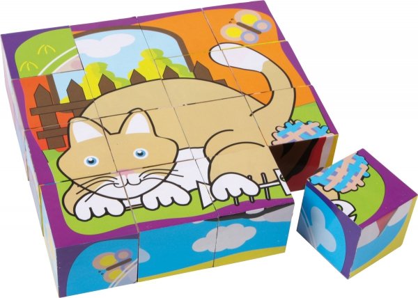 SMALL FOOT Puzzle Kostka - Kotek