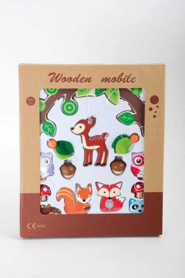 SMALL FOOT &quot;Forest Animals&quot; Mobile - karuzela z kolorowymi zwięrzątkami lasu