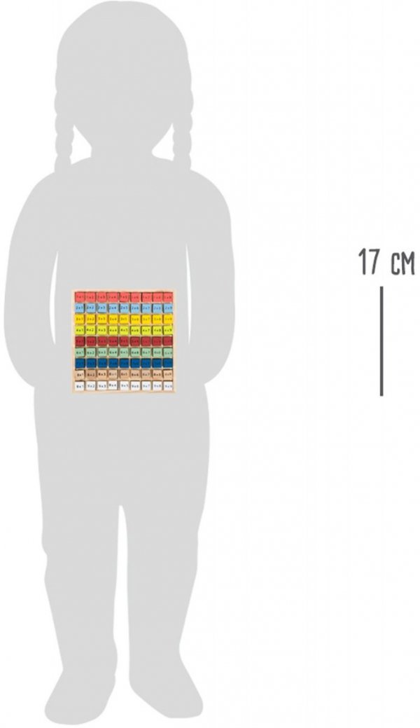 SMALL FOOT Colourful multiplication table &quot;Educate&quot;- Drewniana Kolorowa Tabliczka Mnożenia