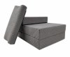 MATERAC TURYSTYCZNY SKŁADANY FOTEL 200x70x15cm - SZARY