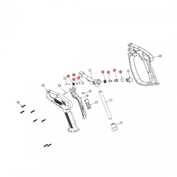 Komplet naprawczy - pistolet MV951 - freeze stop