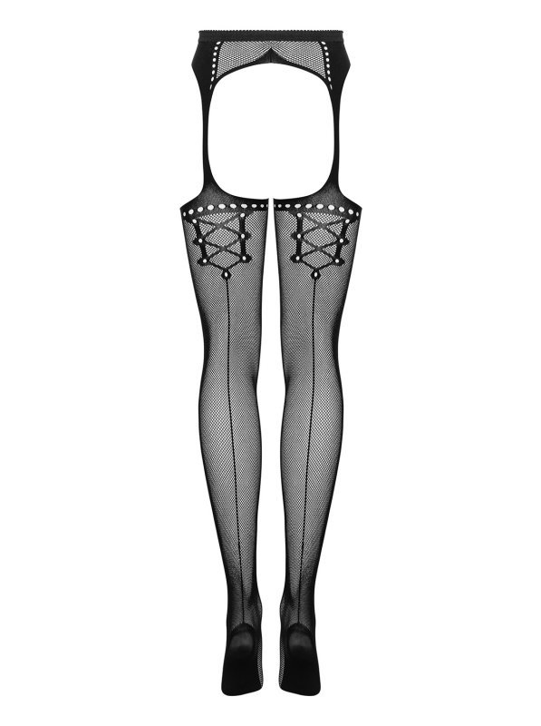 Stylowe pończochy 2w1garter stockings czarne S/M/L