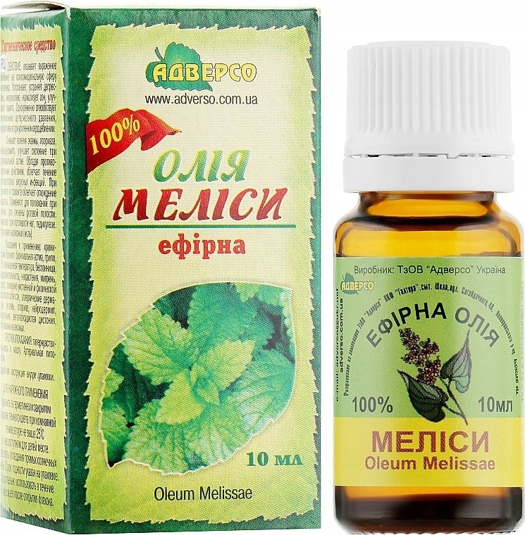 Olejek Melisowy, 100% Naturalny Adverso, 10ml