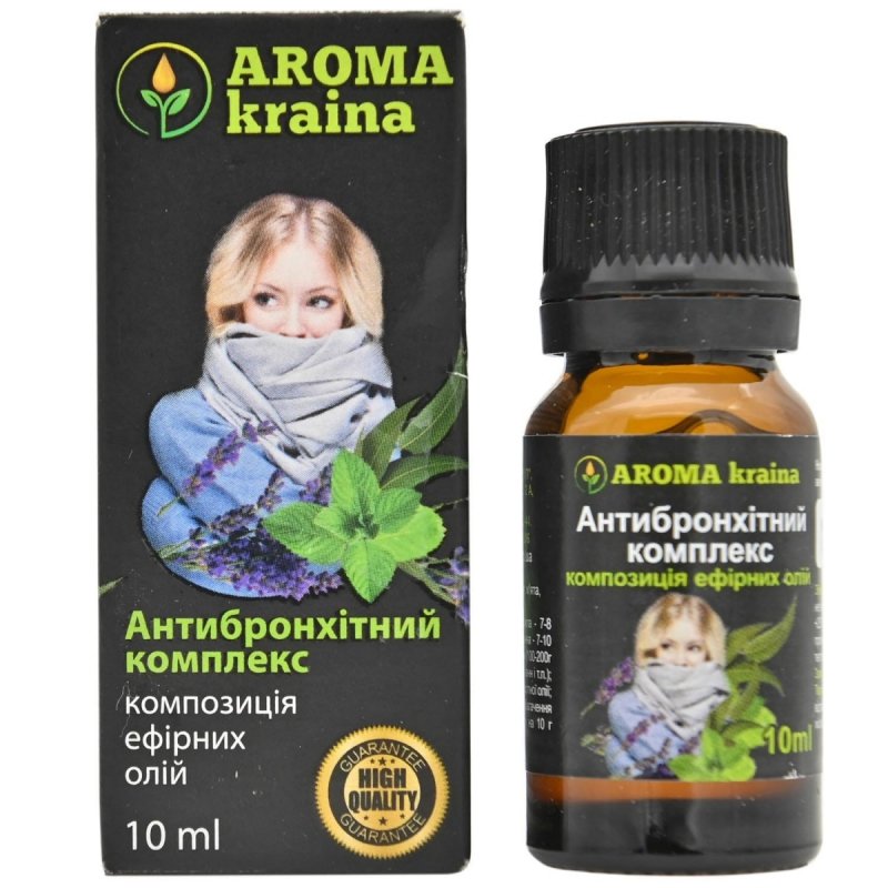 Kompozycja Olejków Eterycznych Oskrzelowa, AROMA kraina, 10ml