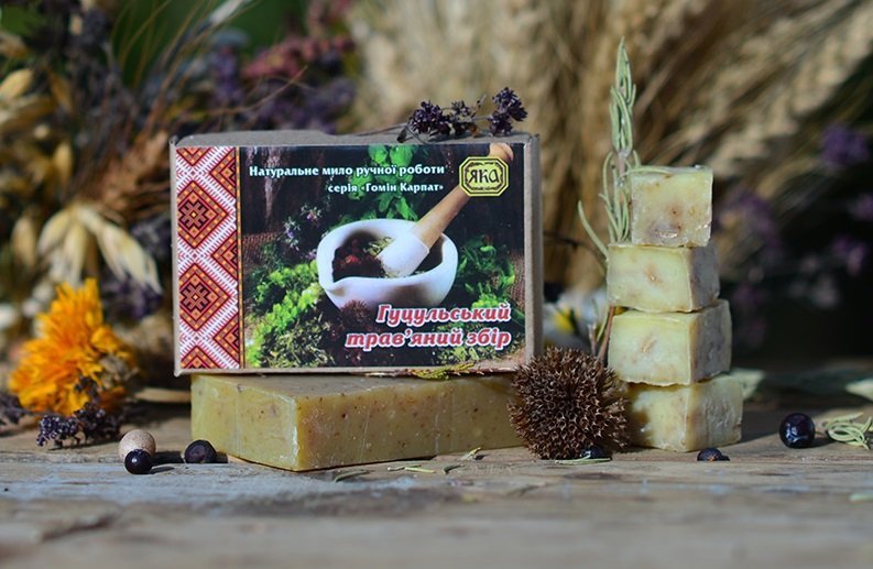 Mydło Naturalne Ręcznie Robione Seria Karpacka, Huculska Mieszanka Ziół
