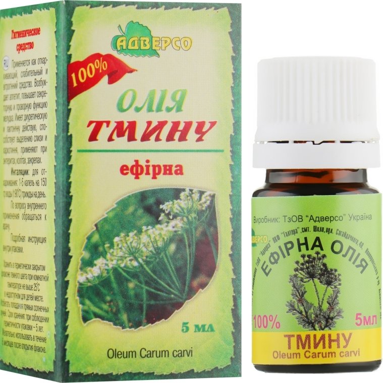 Olejek Kminkowy (Kminek), 100% Naturalny Adverso, 5ml