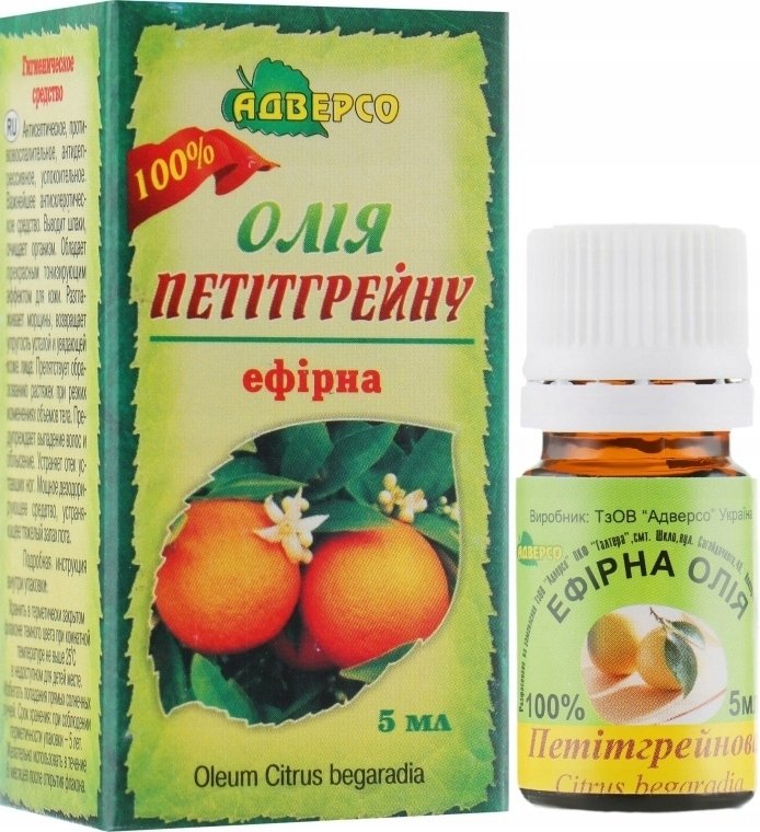 Olejek Petitgrain, 100% Naturalny, Adverso, 5ml