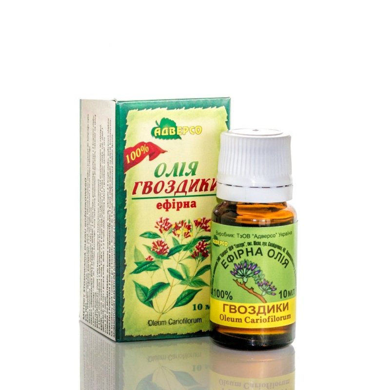 Olejek Goździkowy, 100% naturalny Adverso, 10 ml