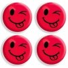 Magnesy do tablic czerwone języki 40mm (4szt.) GM303-TC4 TETIS
