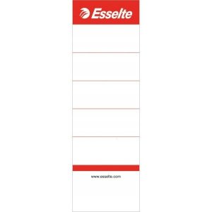 Etykiety grzbietowe do segregatorów 75mm (szerokość 50mm) białe 10sztuk 810801 ESSELTE