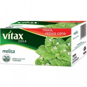 Herbata ziołowa VITAX (20torebek*1,5g) MELISA bez zawieszki