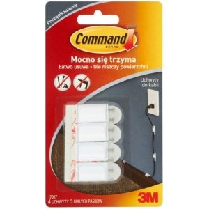 Uchwyty do kabli 3M COMMAND małe 17017 PL