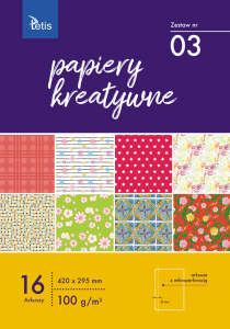 Zeszyt papierów kreatywnych A3 16k 100g KB031-03 TETIS