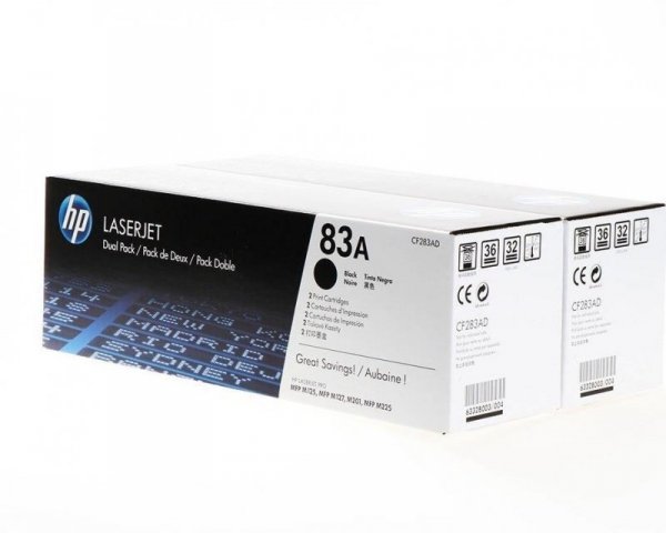 HP Toner nr 83AD CF283AD Black 2x1,5K