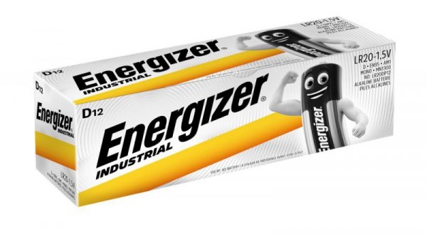 Bateria ENERGIZER Industrial D/LR20 alkaliczna (12szt)