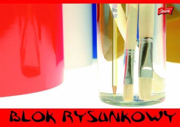 Blok rysunkowy szkolny A4 biały 20 kartek 80g UNIPAP