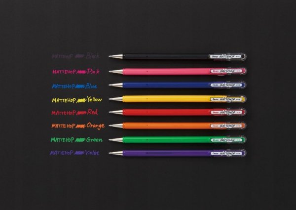 Długopis żelowy MATTEHOP 1,0mm (4 szt.) K110V-ST4FGPVPL PENTEL