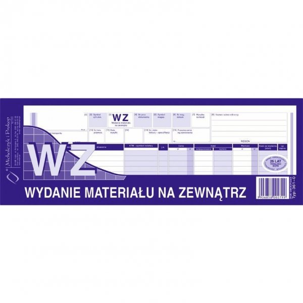 361-0 WZ Wydanie magazynowe na zewnątrz 1/2 A4 Michalczyk i Prokop