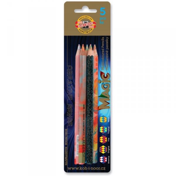 Kredka MAGIC GRUBA mix (5) blister 3406 KOH-I-NOOR