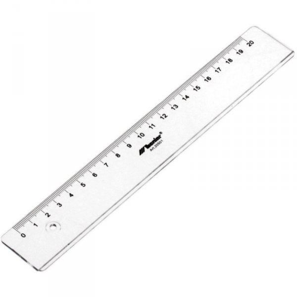 Linijka przezroczysta 20cm 20501 LENIAR