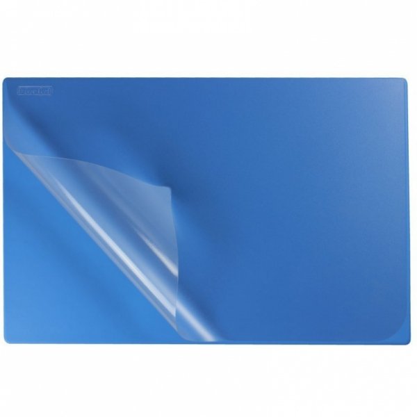 Podkładka na biurko z przezroczystą folią 38x58cm PVC niebieska BIURFOL KPB-01-06