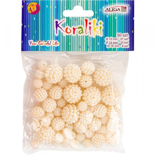 Koraliki plastikowe mix rozm. (50) PJ-0620 ALIGA