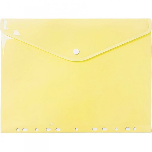 Teczka koperta A4 PP zawieszana pastel żółty TKZP-A4-03 BIURFOL