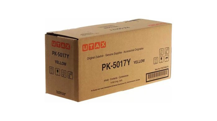 Oryginalny Toner Yellow UTAX PC3062 PK-5017Y, PK5017Y (1T02TVAUT0, 1T02TVATA0)