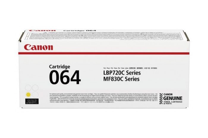 Oryginalny Toner Yellow Canon LBP722, MF832 (CRG064, CRG-064, 4931C001)