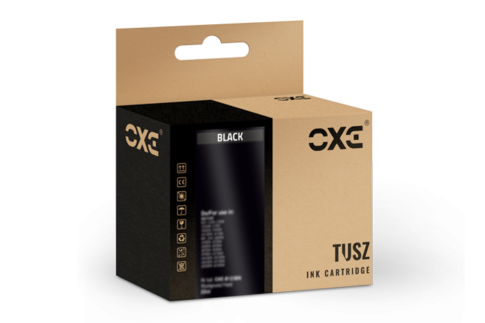 Tusz OXE Black HP 912XL zamiennik refabrykowany 3YL84AE (wskazuje poziom tuszu) (produkt działa z urządzeniami HP+ wersją &quot;